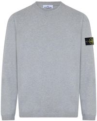 Stone Island - Round-Neck Knitwear - Lyst