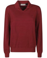 Miu Miu - V-Neck Knitwear - Lyst
