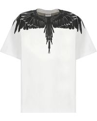 Marcelo Burlon - Weißes t-shirt mit icon wings print - Lyst