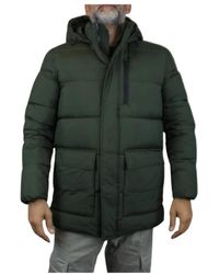Ecoalf - Grüne parka daunenjacke für männer - Lyst