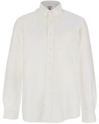 Sebago - Overhemden ,Wit ,Katoen Oxford Button Down Shirt - Lyst