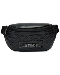 Love Moschino - Gepolsterte Schultertasche Mit Metalleinsätzen - Lyst