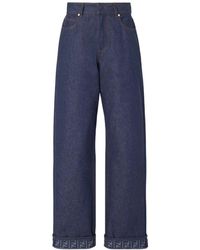 Fendi - Wide Jeans - Lyst