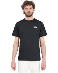 The North Face - Schwarzes simple dome kurzarm t-shirt - Lyst