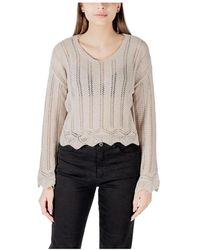 ONLY - V-Neck Knitwear - Lyst