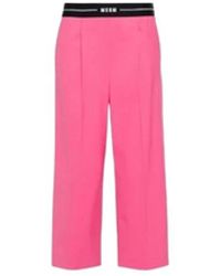 MSGM - Broeken ,Roze ,Wol Roze Broek 96% Wol - Lyst