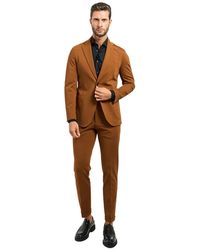 MULISH - Bruin Single-Breasted Pak Met Slim Fit - Lyst