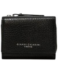 Gianni Chiarini - Accessoires ,Zwart ,Leer Compacte Portemonnee - Lyst
