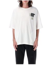 Undercover - Weißes labels tee crew-neck t-shirt - Lyst