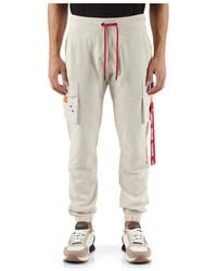 Aeronautica Militare - Pantalone sportivo cargo comfort fit - Lyst