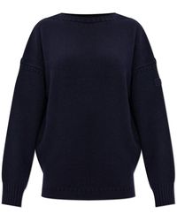 Chloé - Truien & Vesten ,Blauw ,Wol Wollen Trui - Lyst