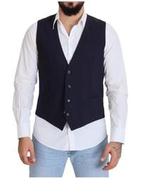 Dolce & Gabbana - Wool Vest Classic Fit - Lyst