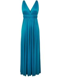 P.A.R.O.S.H. - Parosh Dresses Turquoise - Lyst
