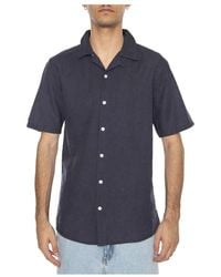 Only & Sons - Overhemden ,Blauw ,Camicia Maniche Corte - Lyst