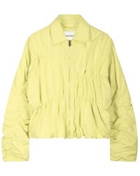 FABIENNE CHAPOT - Jassen ,Geel ,Leer Pillow Jacket - Lyst