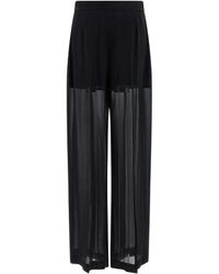 Alberta Ferretti - Wide Trousers - Lyst