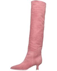 3Juin - Schoenen ,Roze ,Suède Laarzen Roze - Lyst