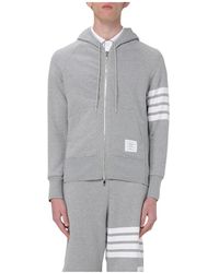 Thom Browne - Gestreifter Zip-Up Hoodie - Lyst
