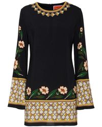 La DoubleJ - Kleedjes ,Zwart ,Mini Supreme Swing Jurk - Lyst