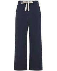 Max Mara - Broeken ,Blauw ,Katoen Argento Pants - Lyst