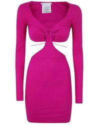 Amazuìn - Kleedjes ,Roze ,Paars Roze Estelle Mini Jurk - Lyst