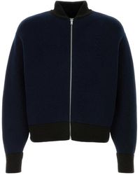 Jil Sander - Truien & Vesten ,Blauw ,Wol Wool Blend Cardigan - Lyst