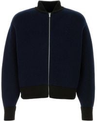 Jil Sander - Truien & Vesten ,Blauw ,Wol Wool Blend Cardigan - Lyst
