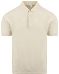 Aspesi - Weiße t-shirts und polos,weißes poloshirt klassischer kragen - Lyst