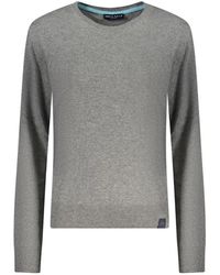 North Sails - Truien & Vesten ,Grijs ,Polyester Full-Zip Cardigan - Lyst