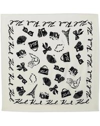 KARL LAGERFELD - K Monogram Schal - Lyst