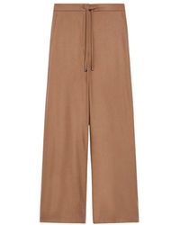 Max Mara - Flanell jogginghose lockerer schnitt - Lyst
