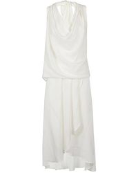 Silk95five - Kleedjes ,Wit ,Silk 95Five Midi Jurk - Lyst