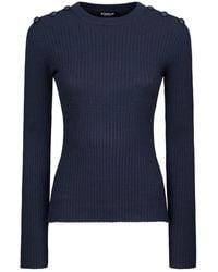 Dondup - Truien & Vesten ,Blauw ,Stijlvolle Truien Voor Elke Gelegenheid - Lyst