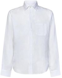 Sease - Camicia classica bd in lino bianco - Lyst