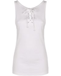 Prada - Katoenen Mouwloze Tanktop - Lyst