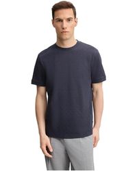 Joop! - Katoenen T-Shirt Met Vierkante Textuur - Lyst