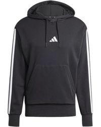 adidas - Fitness ,Zwart ,M 3S Ft Hd Sweatshirt - Lyst