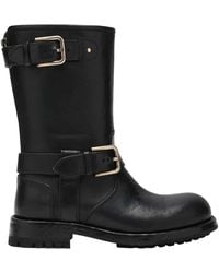 Dolce & Gabbana - Schwarze Stiefeletten Stivale Basso - Lyst