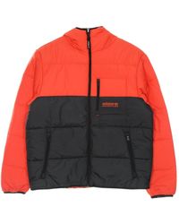 adidas - Fitness ,Veelkleurig ,Polyester Omkeerbare Puffer Jacket - Lyst