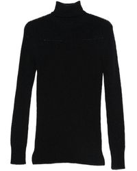 Dries Van Noten - Truien & Vesten ,Zwart ,Wol Coltruien - Lyst