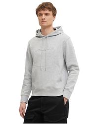 Michael Kors - Hoodies & Sweatvesten ,Grijs ,Katoen Hoodie Met Geborduurd Logo Van Katoenmix - Lyst