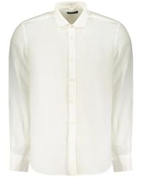 North Sails - Overhemden ,Wit ,Linnen Spread Collar Shirt - Lyst