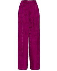 Balenciaga - Broeken ,Roze ,Wijde Pijpen Broek - Lyst