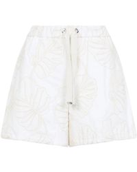 Moncler - Cotton Bermuda - Lyst