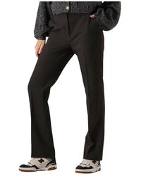 Another Label - Broeken ,Zwart ,Polyester Veelzijdige Milly Broek - Lyst