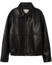 DUNST Oversized Vintage Leather Jacket in Black for Men | Lyst