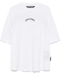 Palm Angels - Curved Logo Tee Off - Lyst