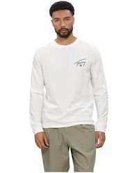 Tommy Hilfiger - Polo'S &Amp; T-Shirts Tjm Slim Signature Chest Tee Ls - Lyst