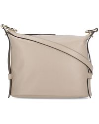Furla - Braune Leder-Schultertasche Mit Reißverschluss - Lyst