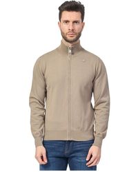 K-Way - R pullover mit stehkragen und reißverschluss - Lyst